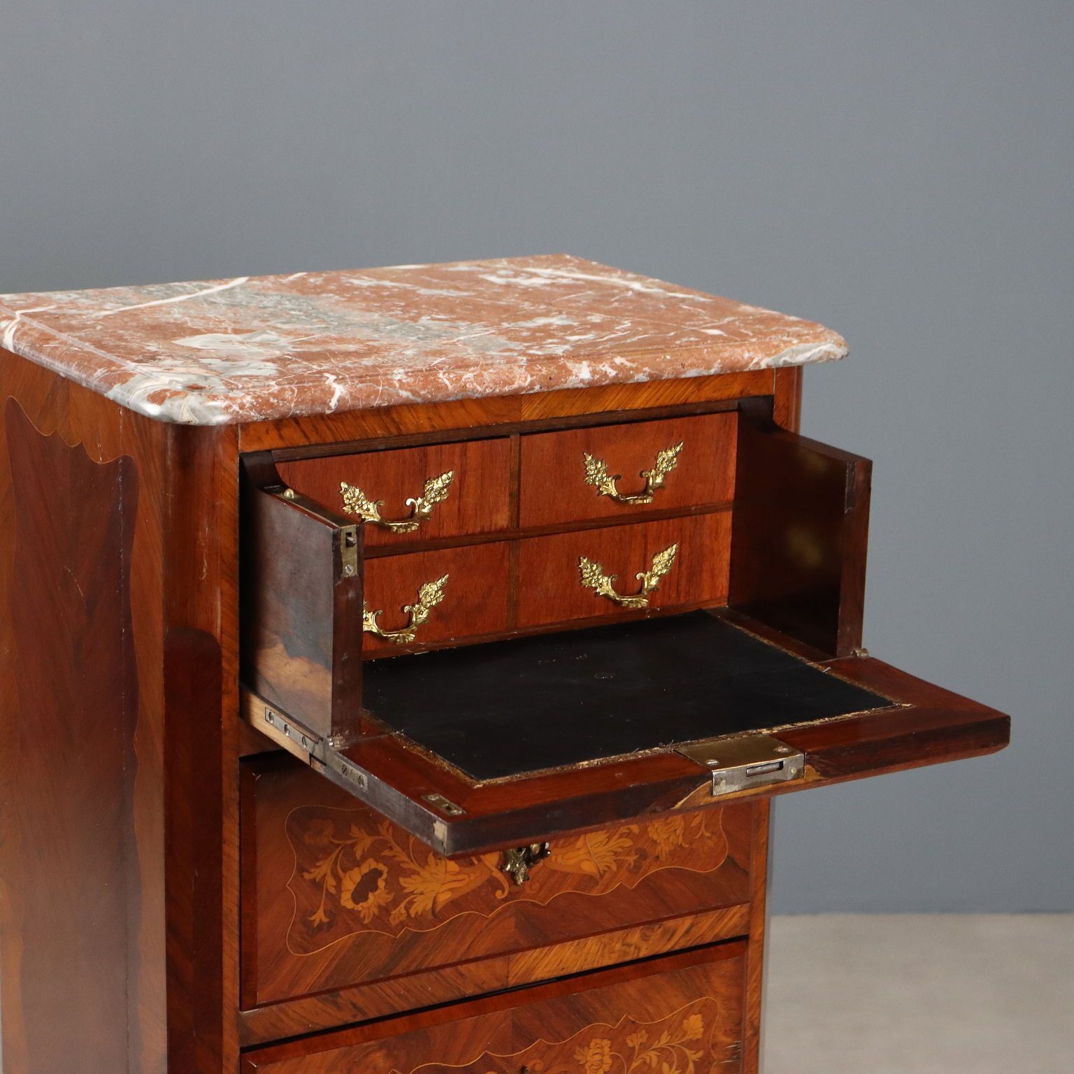 Antique Cabinet Napoleon III Bois De Violette XIX Century photo for sale