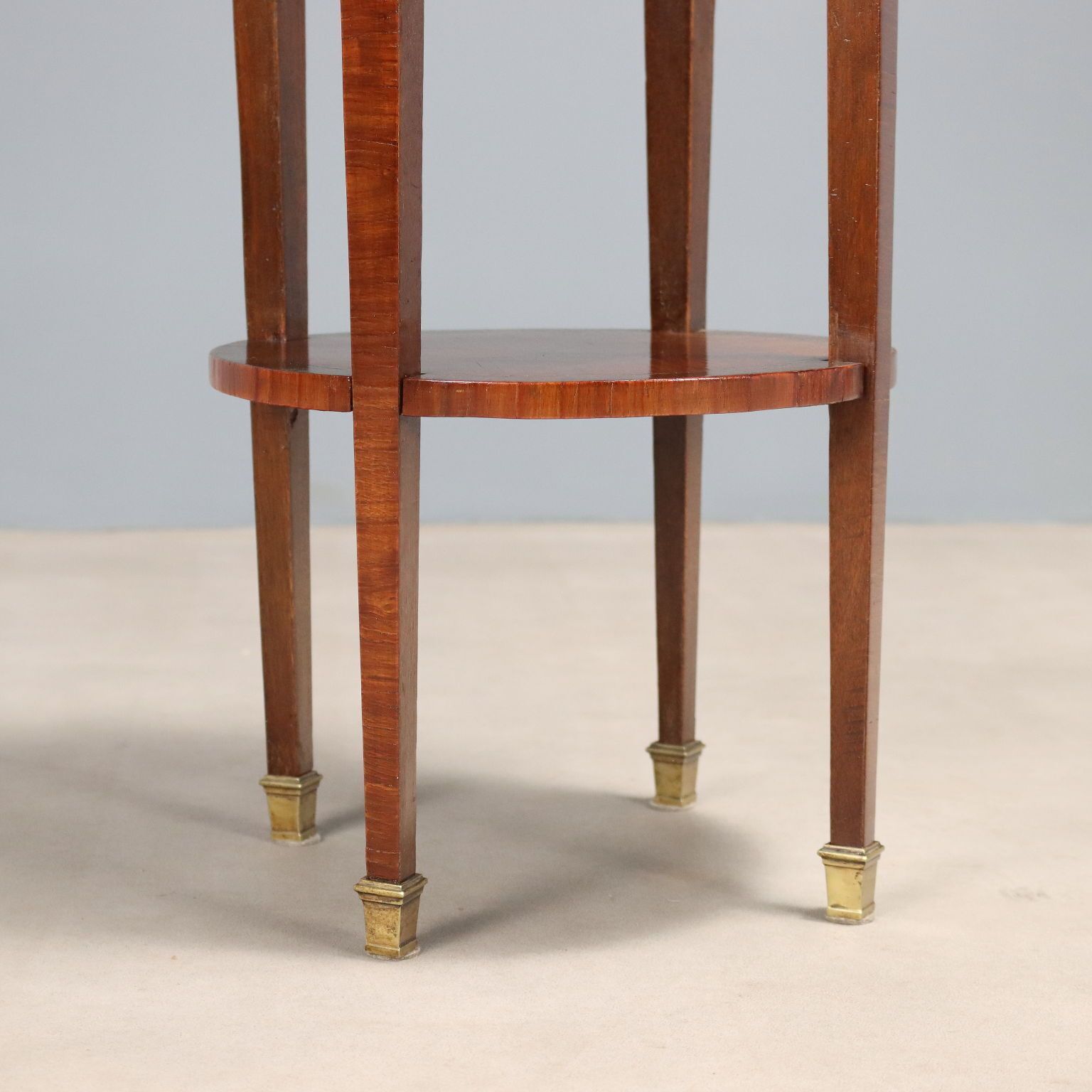 photo furniture Antique Bedside Table Mahogany Veneer Italy XIX Century