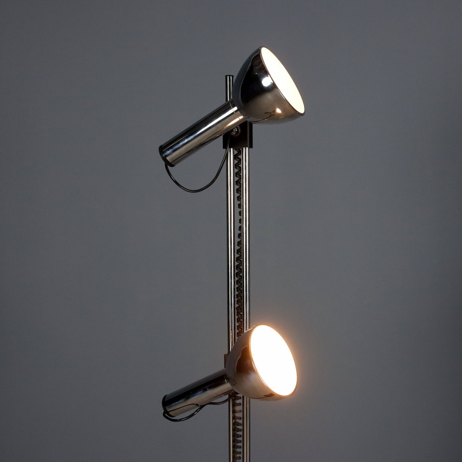 Vintage Floor Lamp Lacquered Metal Design Italy 1970s photo Lighting