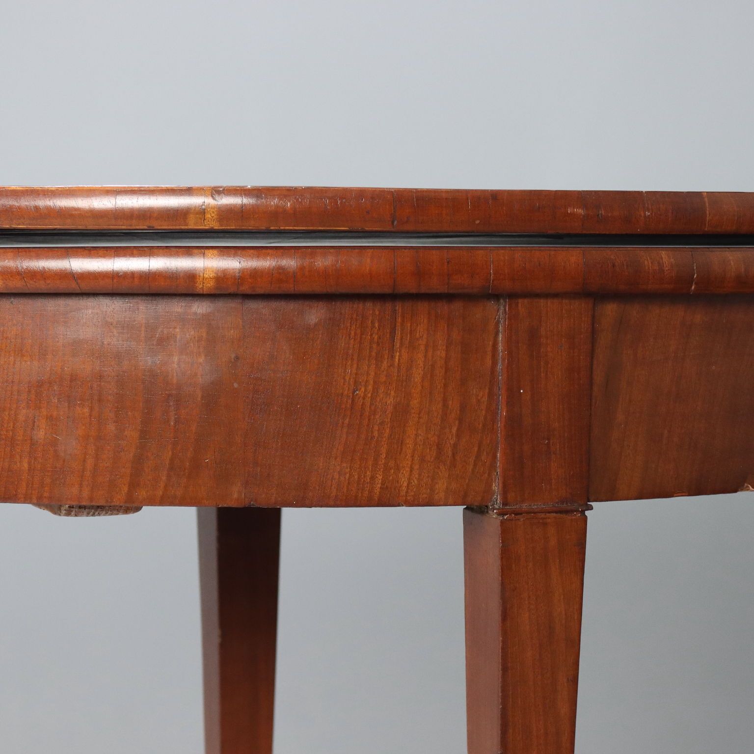 Antieke Halfronde Console Mahonie Openbaar Blad 19e Eeuw photo 640.0