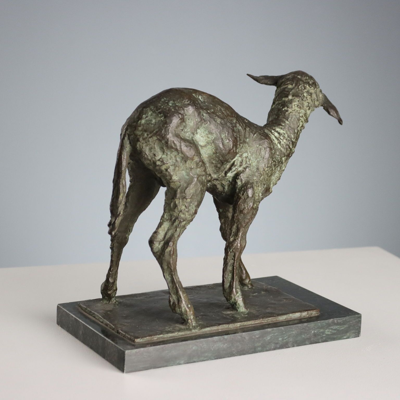 Antiek bronzen beeld, gesigneerd Nando Conti, 20e eeuw photo vinterior