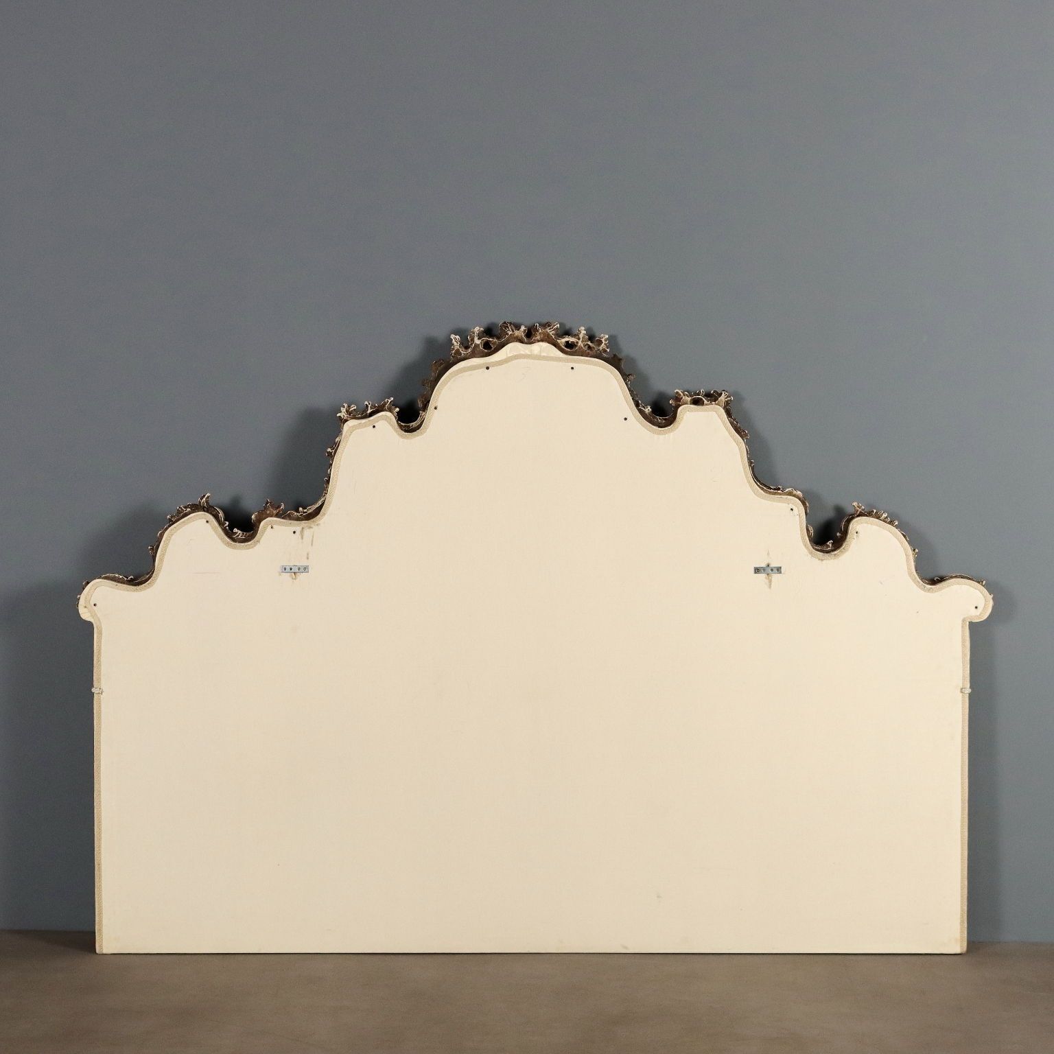 690.0 Antique Headboard Carved Lacquered Wood XX Century photo