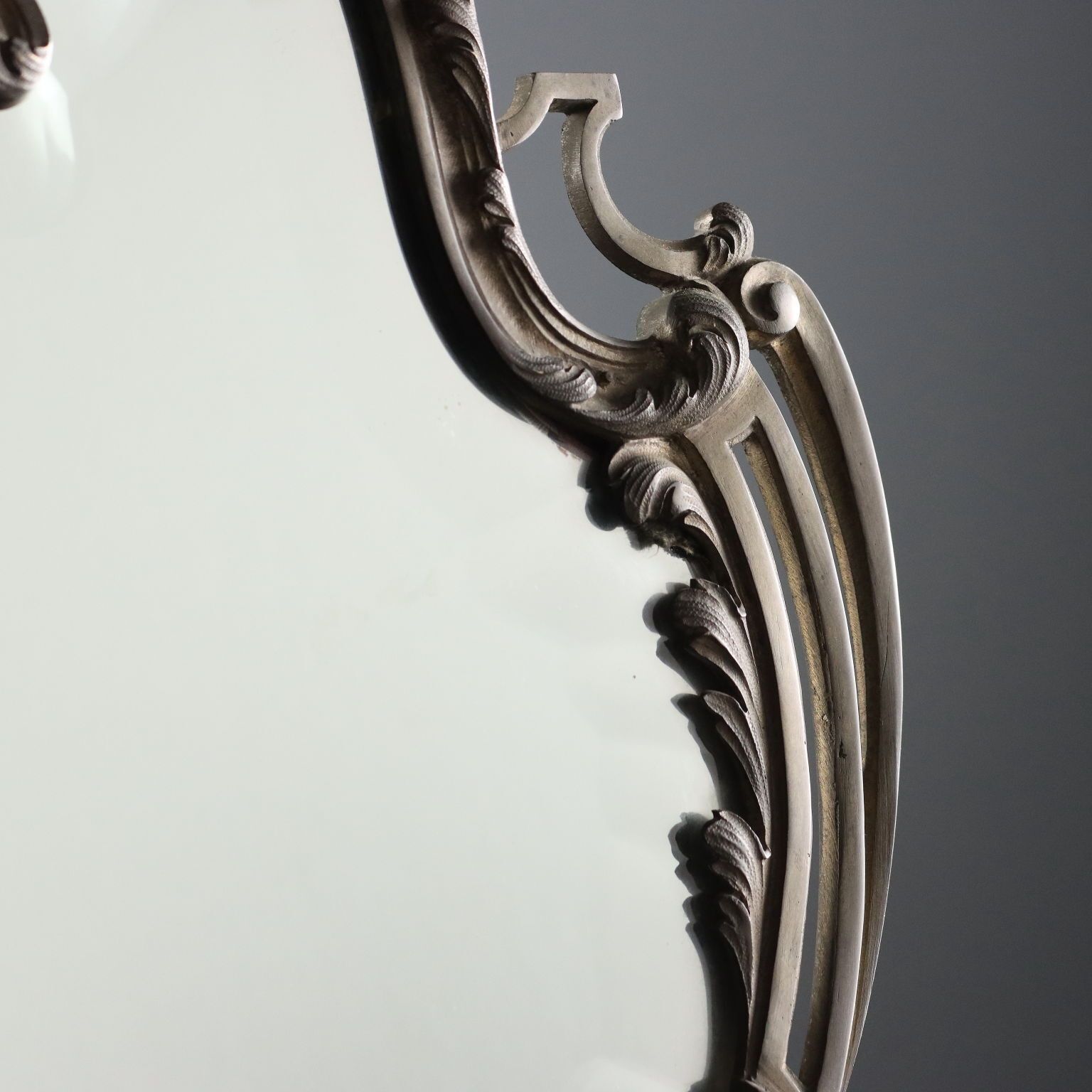 Miroir de table de style rococo en bronze, XIXe-XXe siècle photo 330.0