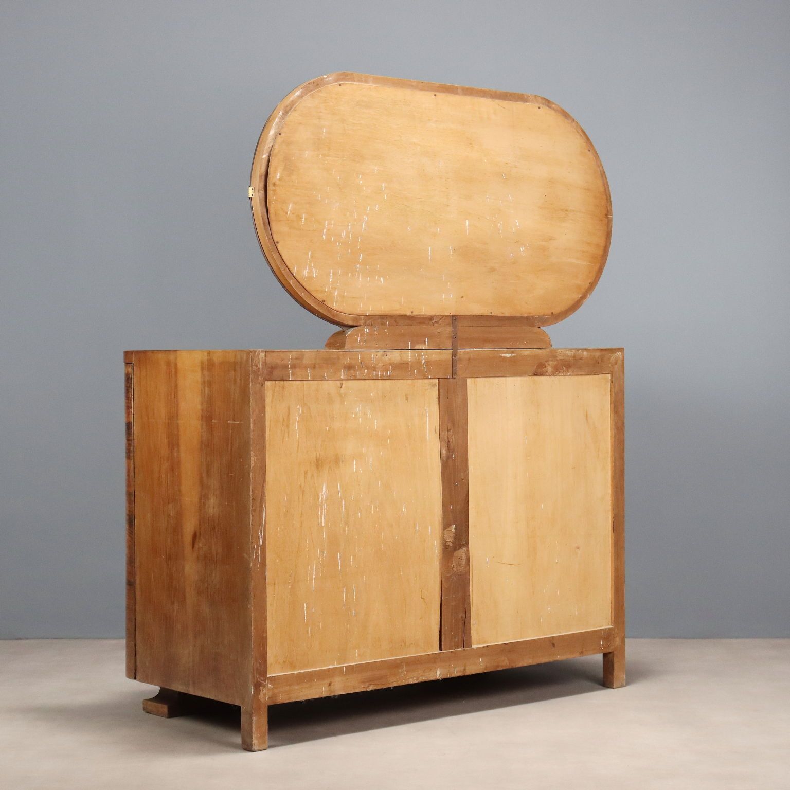 Furniture Chest Of Drawers Art Deco Walnut Veneer Glass 1920s 1930s photo