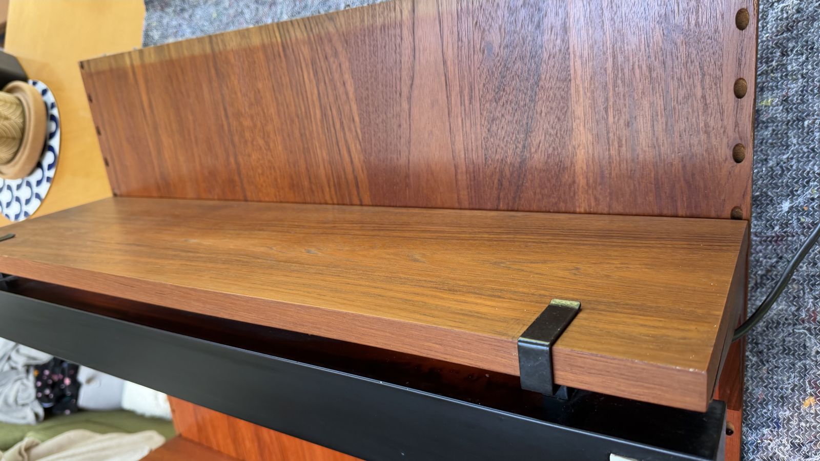 Cadovius Cado Teak 1 Bay Modular Wall Mounted Storage Mid Century photo for sale