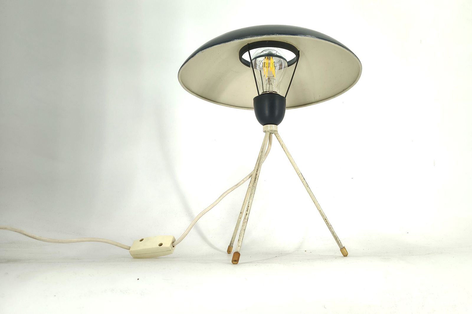 Very Rare Desk Lamp By Louis Kalff For Philips, 1950s photo Lighting