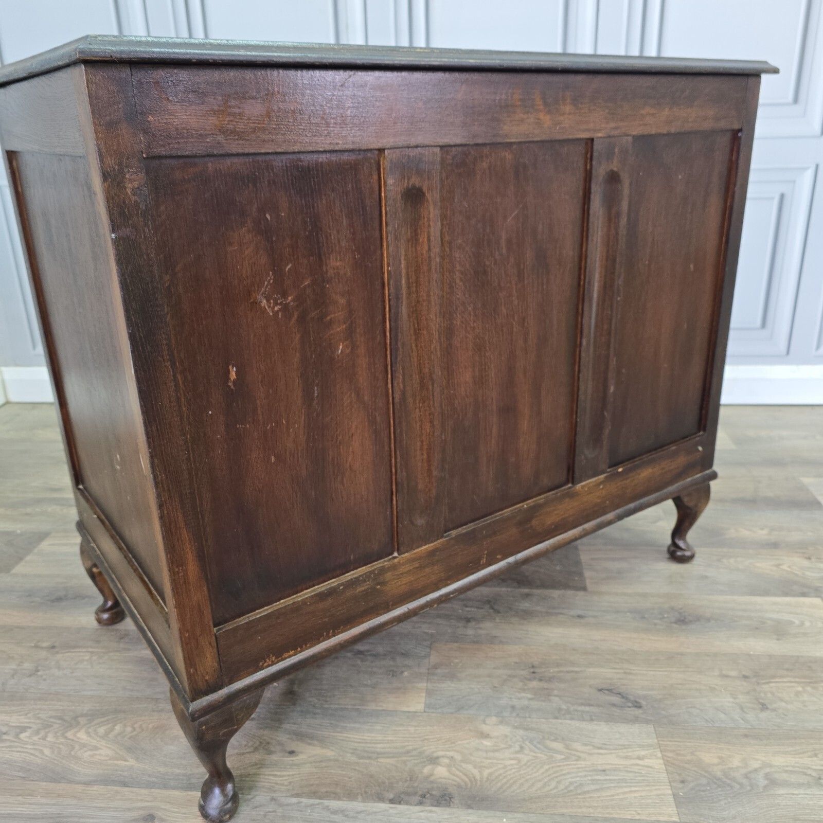 Vintage Large Chest Trunk Morris Of Swinton Oak Blanket Linen Storage Coffer photo furniture