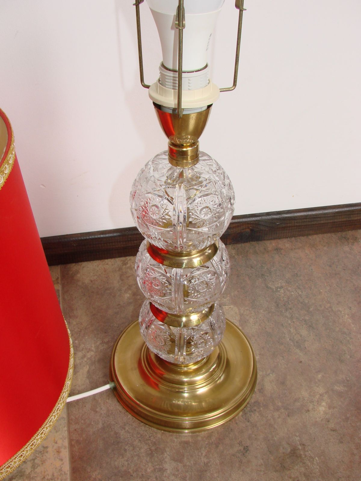 Vintage Kristallen Lamp, Jaren 1970 photo vinterior