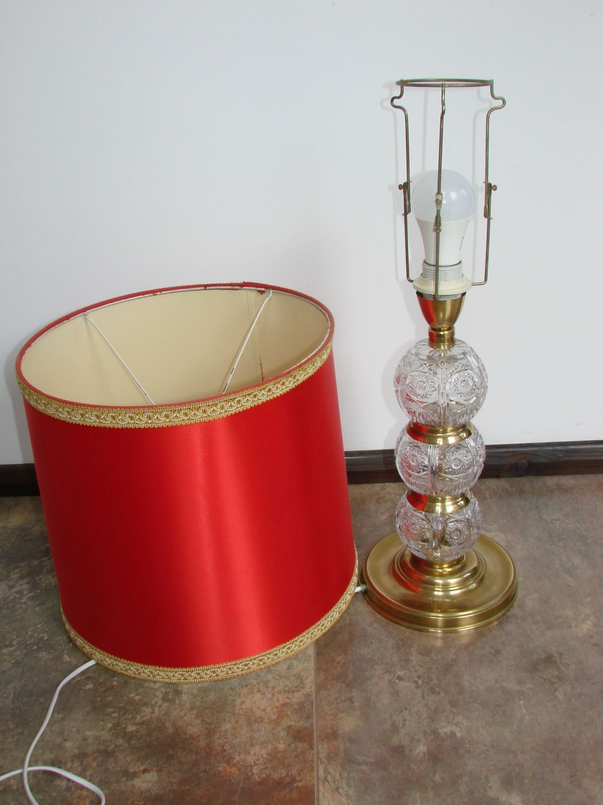 Vintage Kristallen Lamp, Jaren 1970 photo vintage