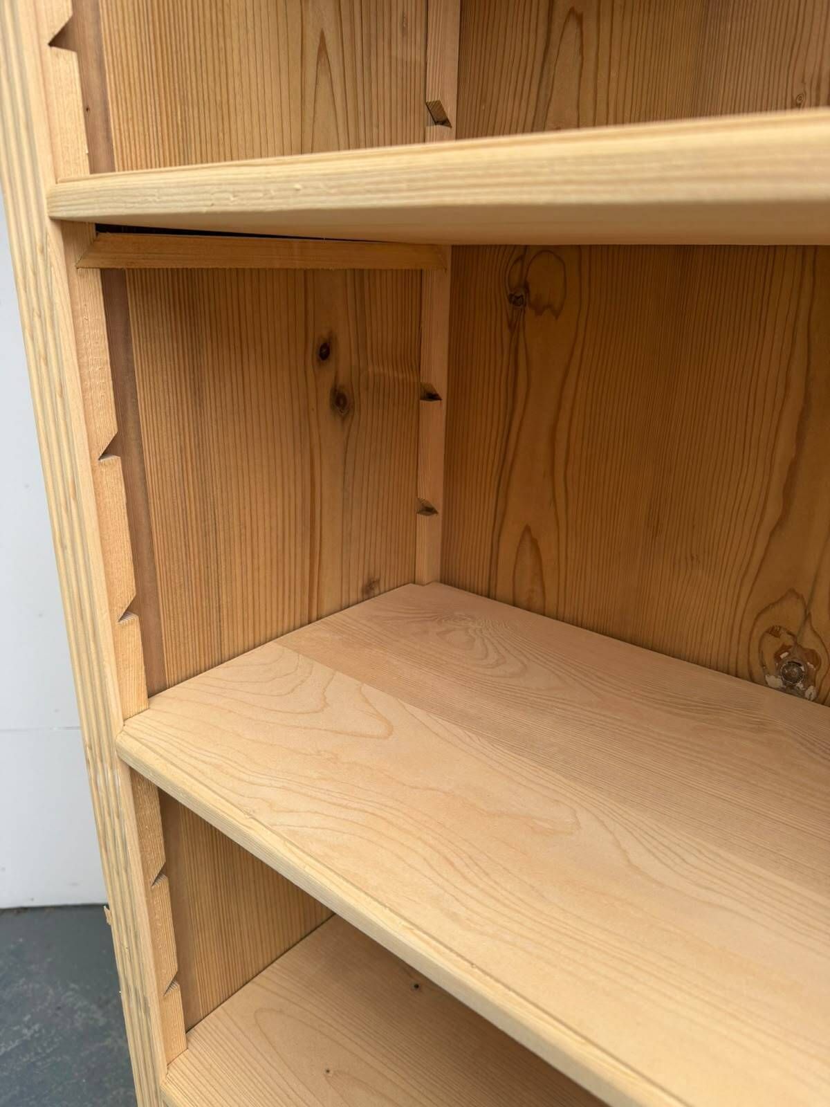 A Fabulous Large Antique Pine Adjustable Office Bookshelf To Wax/Paint photo buy