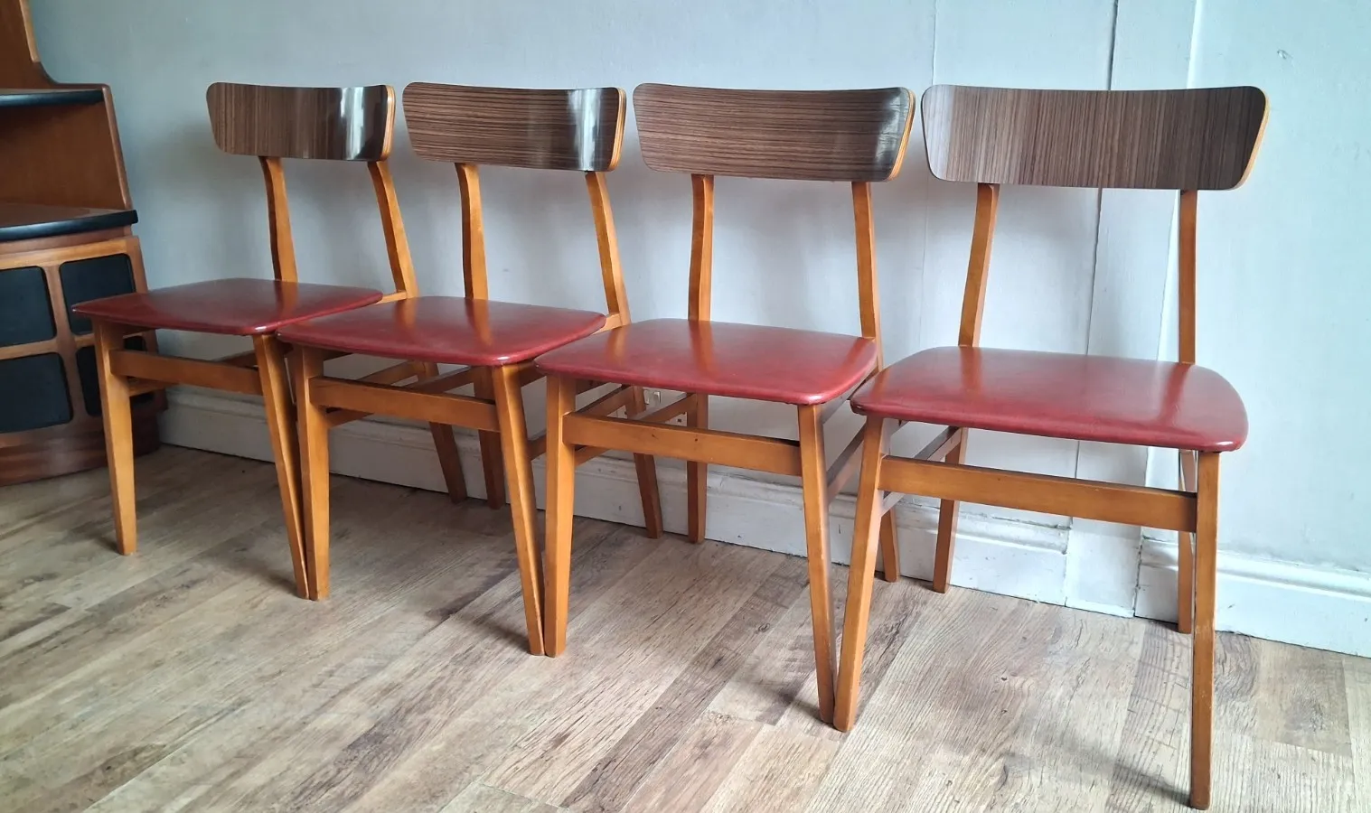 photo vinterior Original 1960's Mid Century Teak Kitchen / Dining Chairs