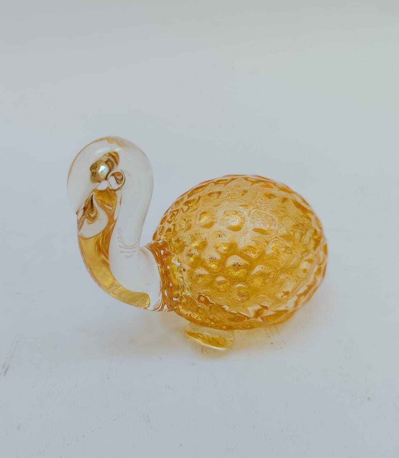 Murano Glass Turtle La Murrina Gold Leaf Decoration Vintage Figurine photo Art