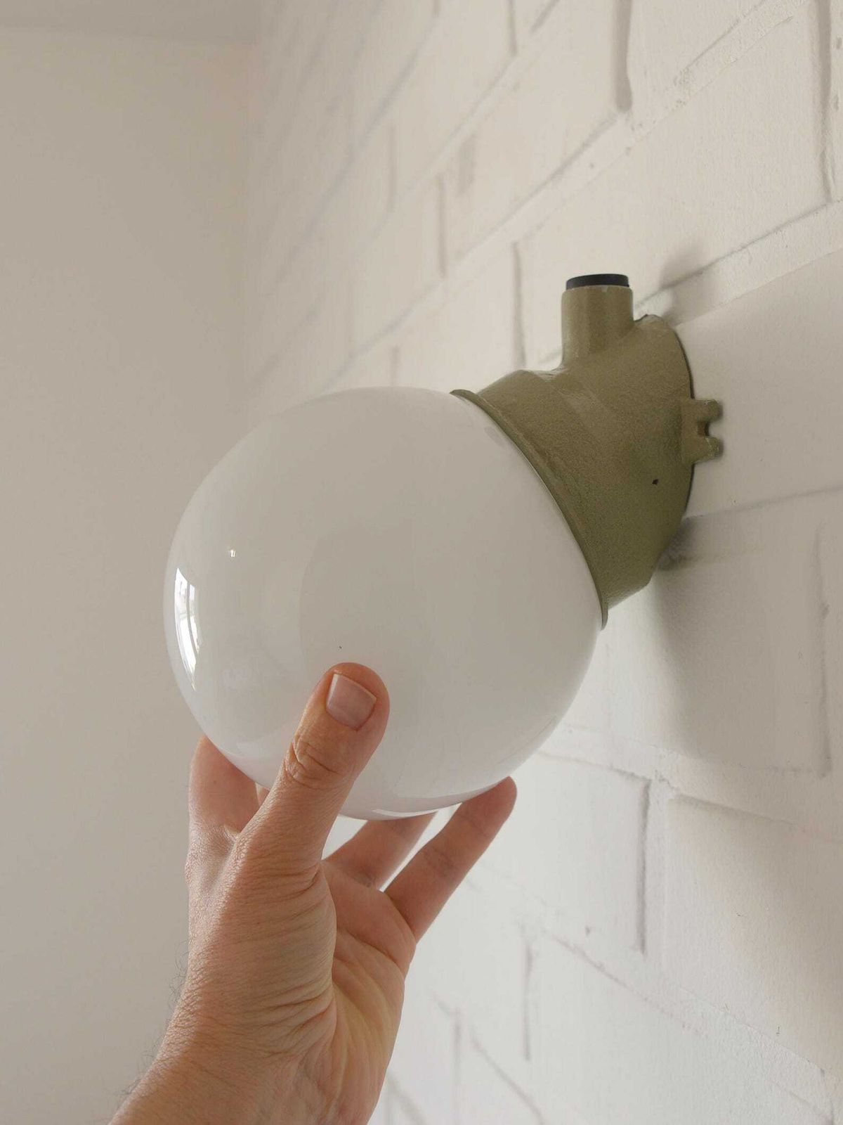 Pair Of Wall Lamps / Industrial Light Fixtures / Mid Century / Flush Mount Lights / Vintage Sconces / Yugoslavia 1960's photo furniture