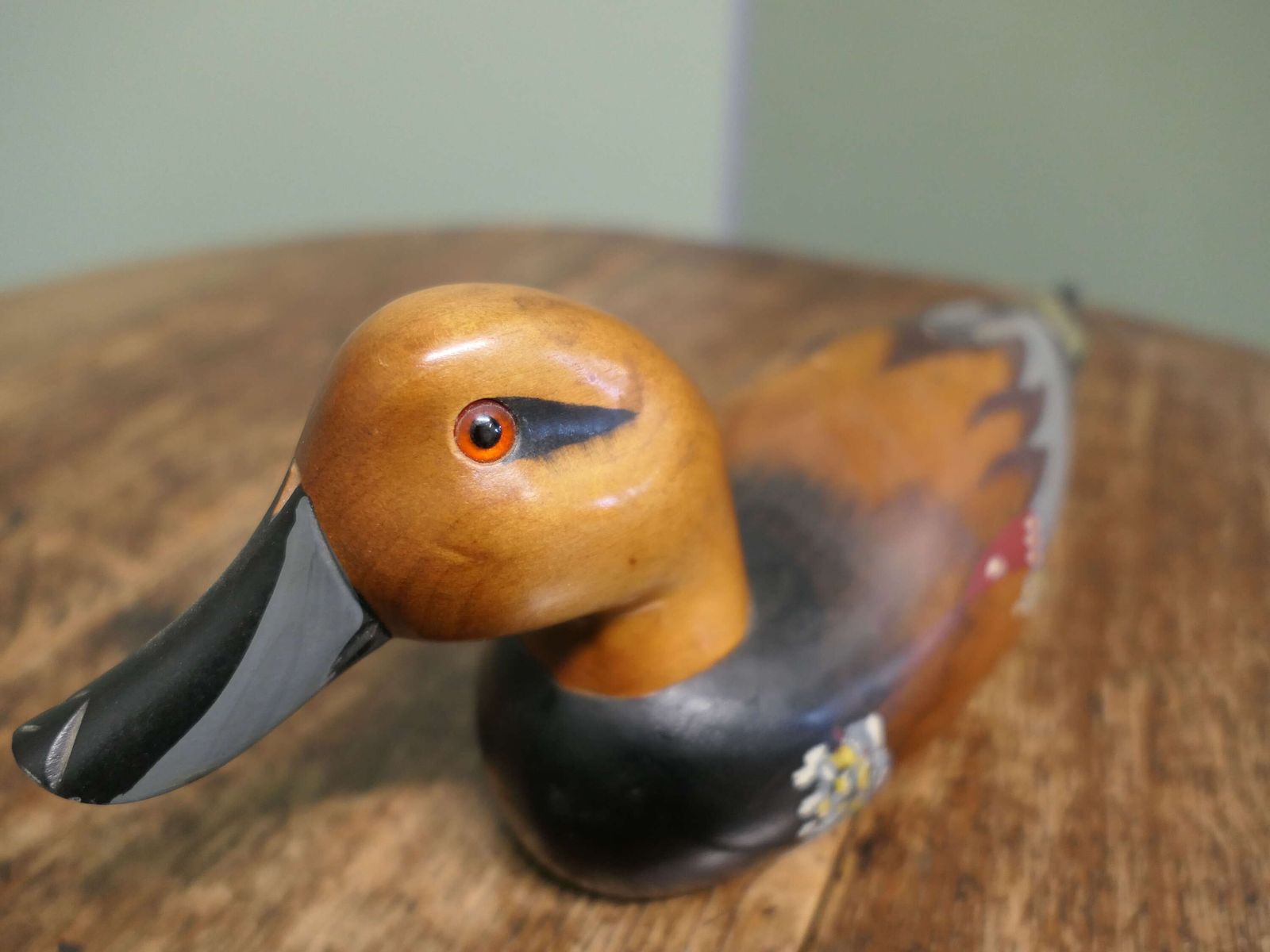 Superbly Painted And Chinese Decoy Duck This Is A Good 20th Century Ornamental Duck, photo vinterior