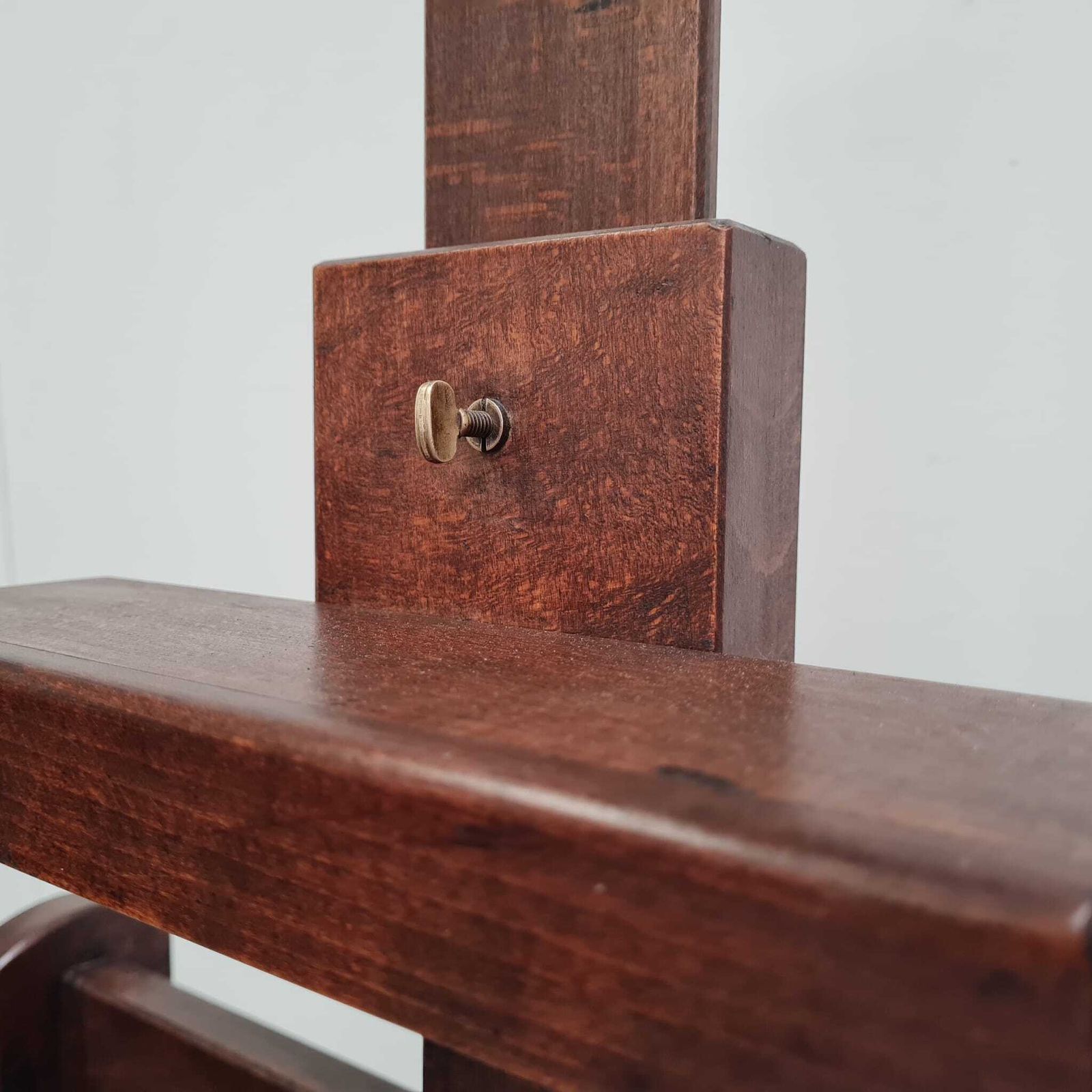Beautiful French Oak Easel C1930 photo vintage