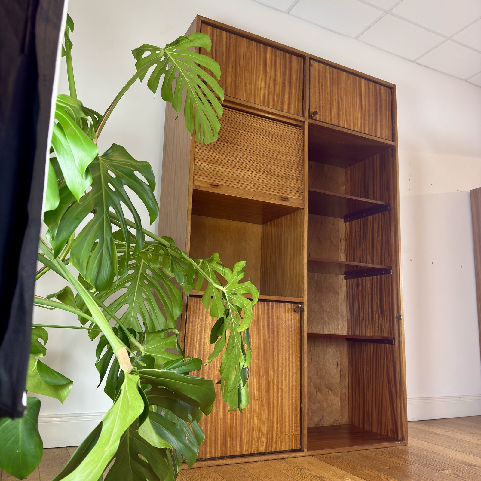 Mid Century Linen Press / Shelving Cupboard photo Furniture