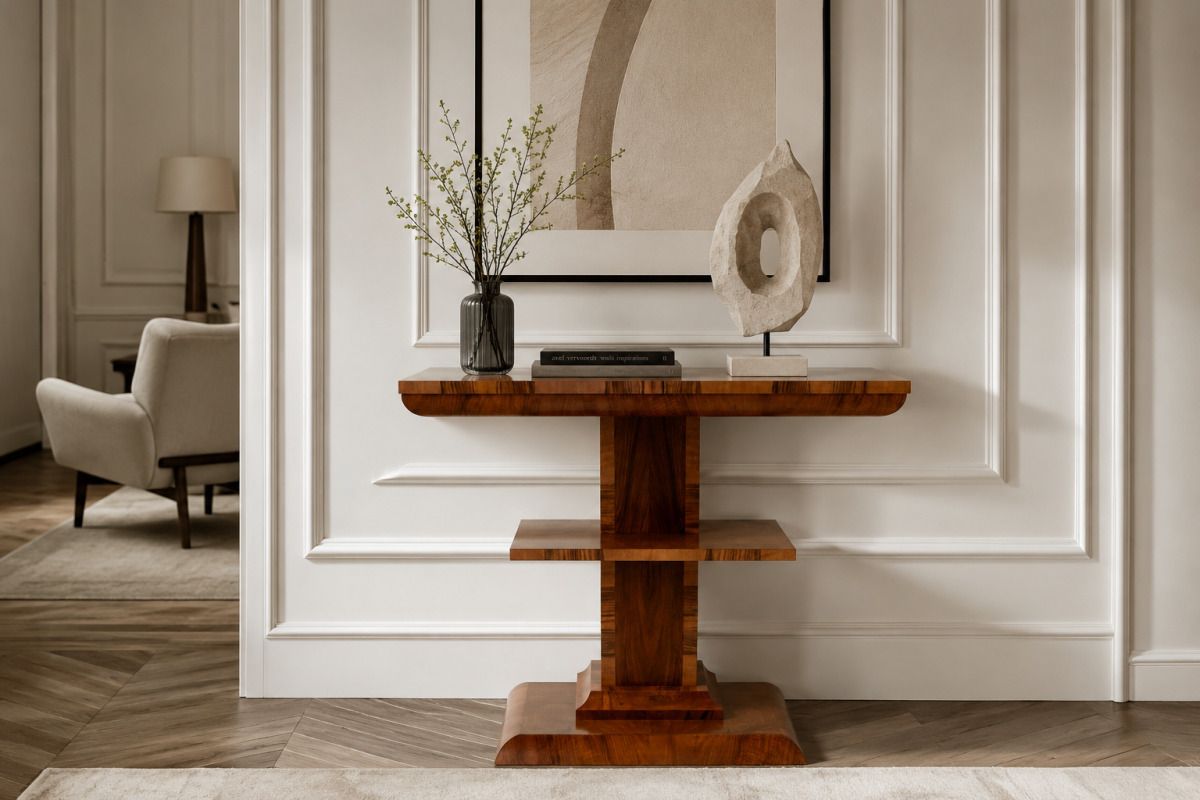 Art Deco Console, Poland, Mid 20th Century. After Renovation.