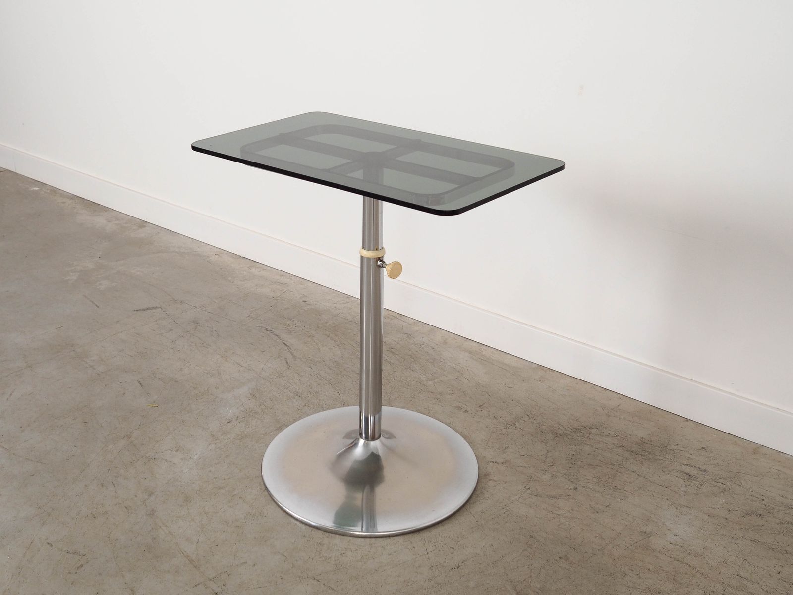 Glazen salontafel, Italiaans design, jaren 1970, geproduceerd door Allegri photo furniture