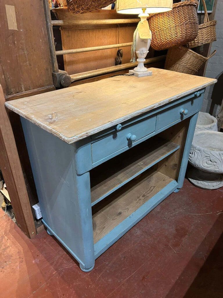 Vintage Painted Pine Sideboard / Kitchen Island photo buy