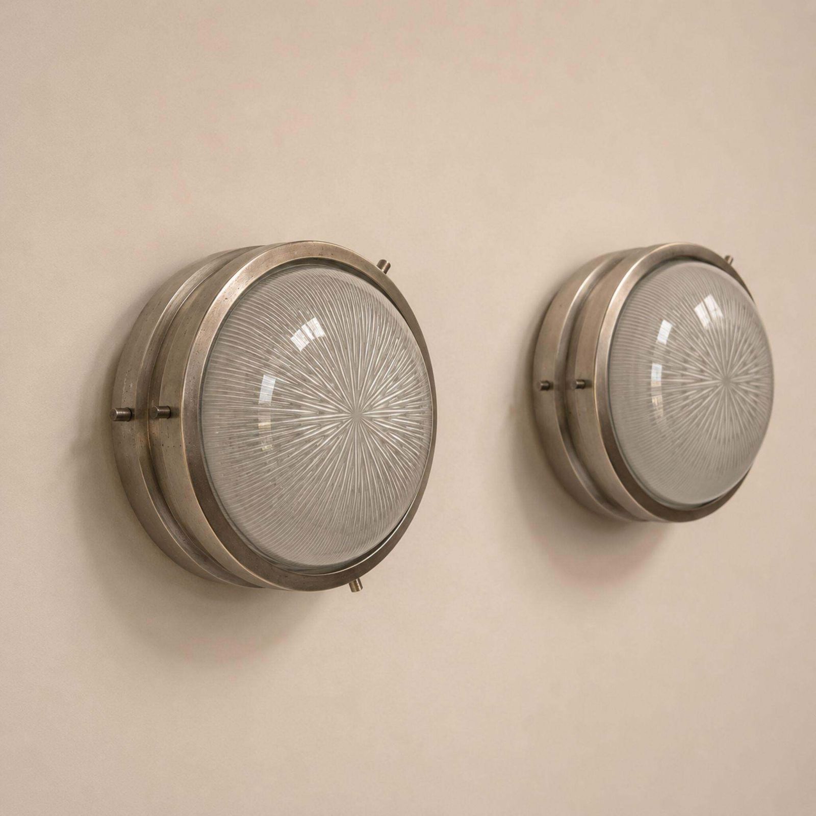 Mid Century Modern Sconces Sigma Wall Lights By Sergio Mazza For Artemide, 60s photo buy