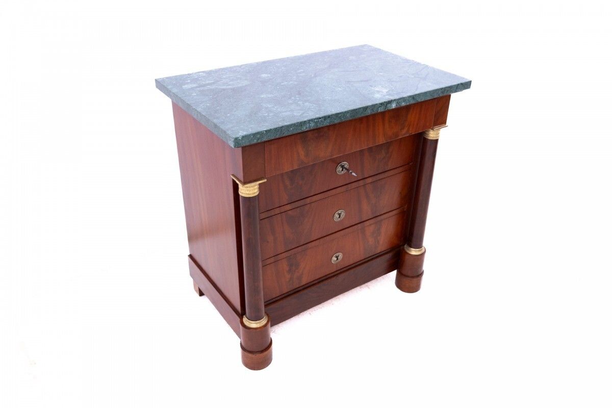 Antique Chest Of Drawers With A Stone Top, France, Circa 1880. After Renovation. photo vinterior