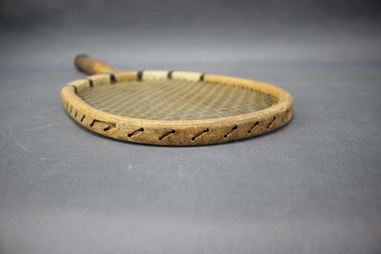 photo for sale French Prieur Paris Tennis Racket With Original Wooden Press, Circa 1930s–1950s