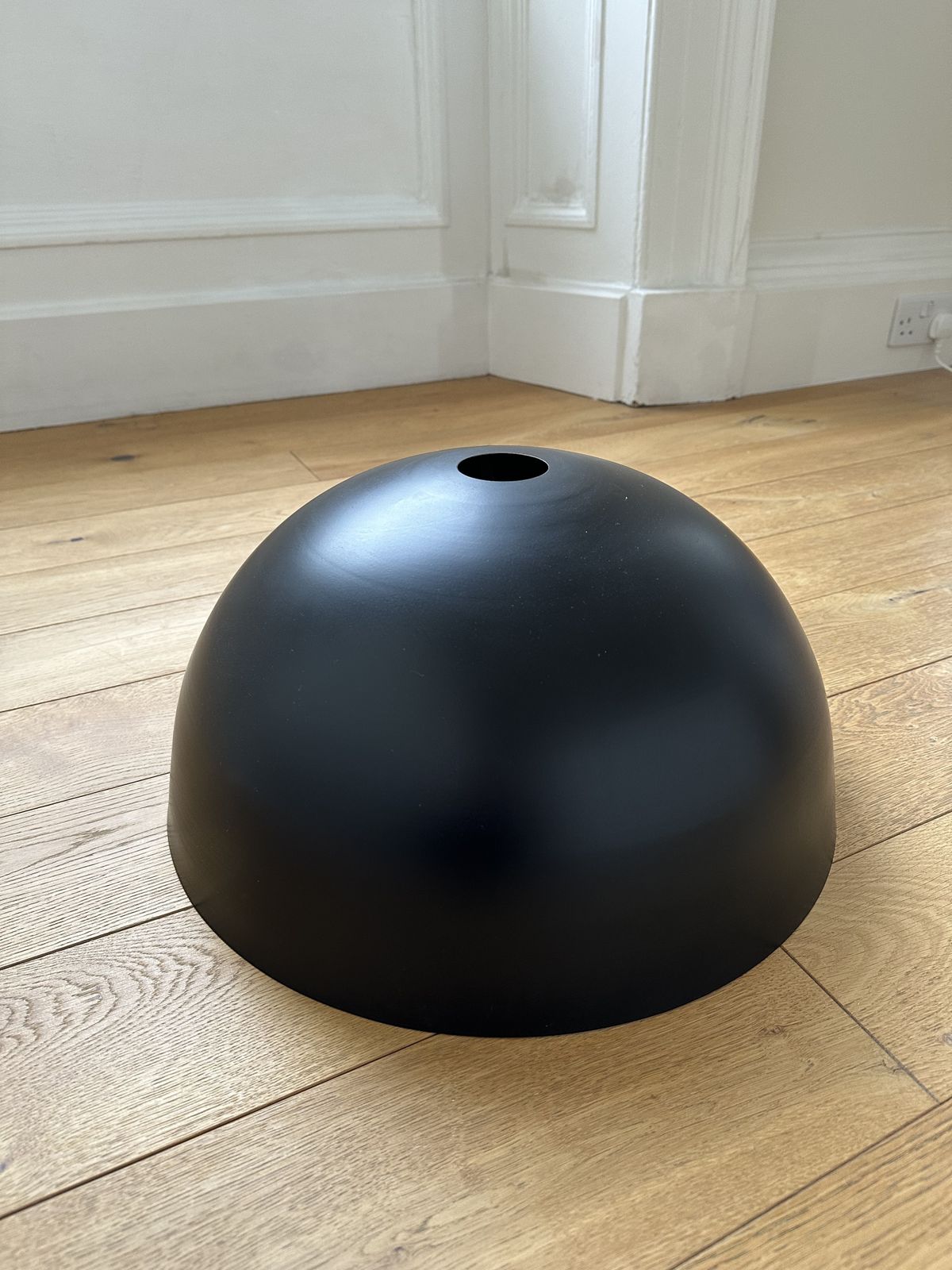 Large Metal Dome Lampshade X2 photo for sale