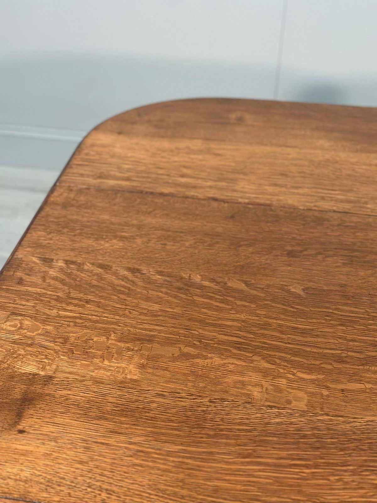 photo vinterior Antique Oak Drop Leaf Dining Table