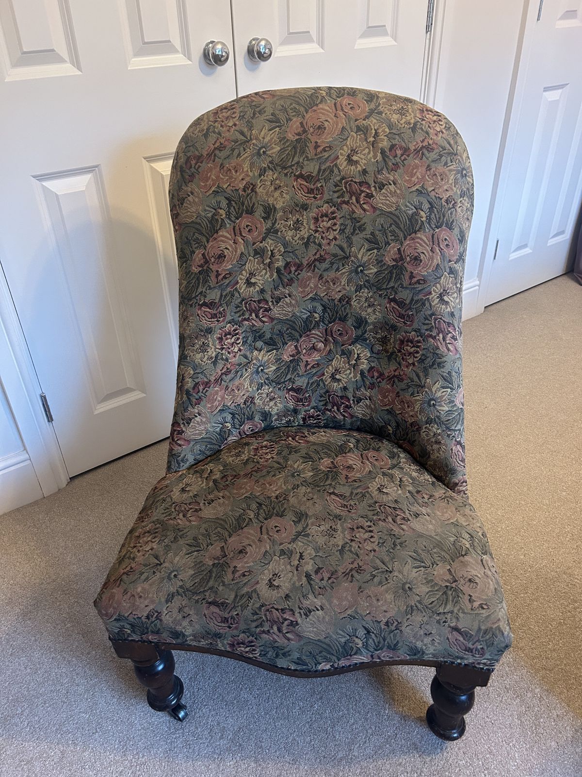 Victorian Nursing Chair With Foot Stool photo furniture