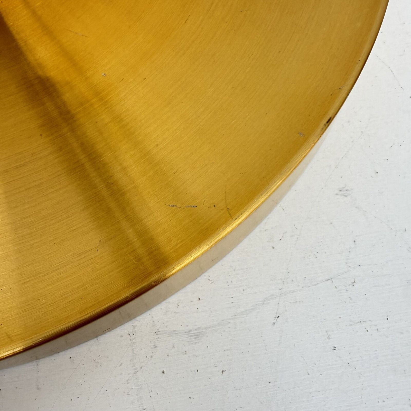 photo furniture Vintage Rose Gold Disc Wall Lamp Sconce , 1970s Germany