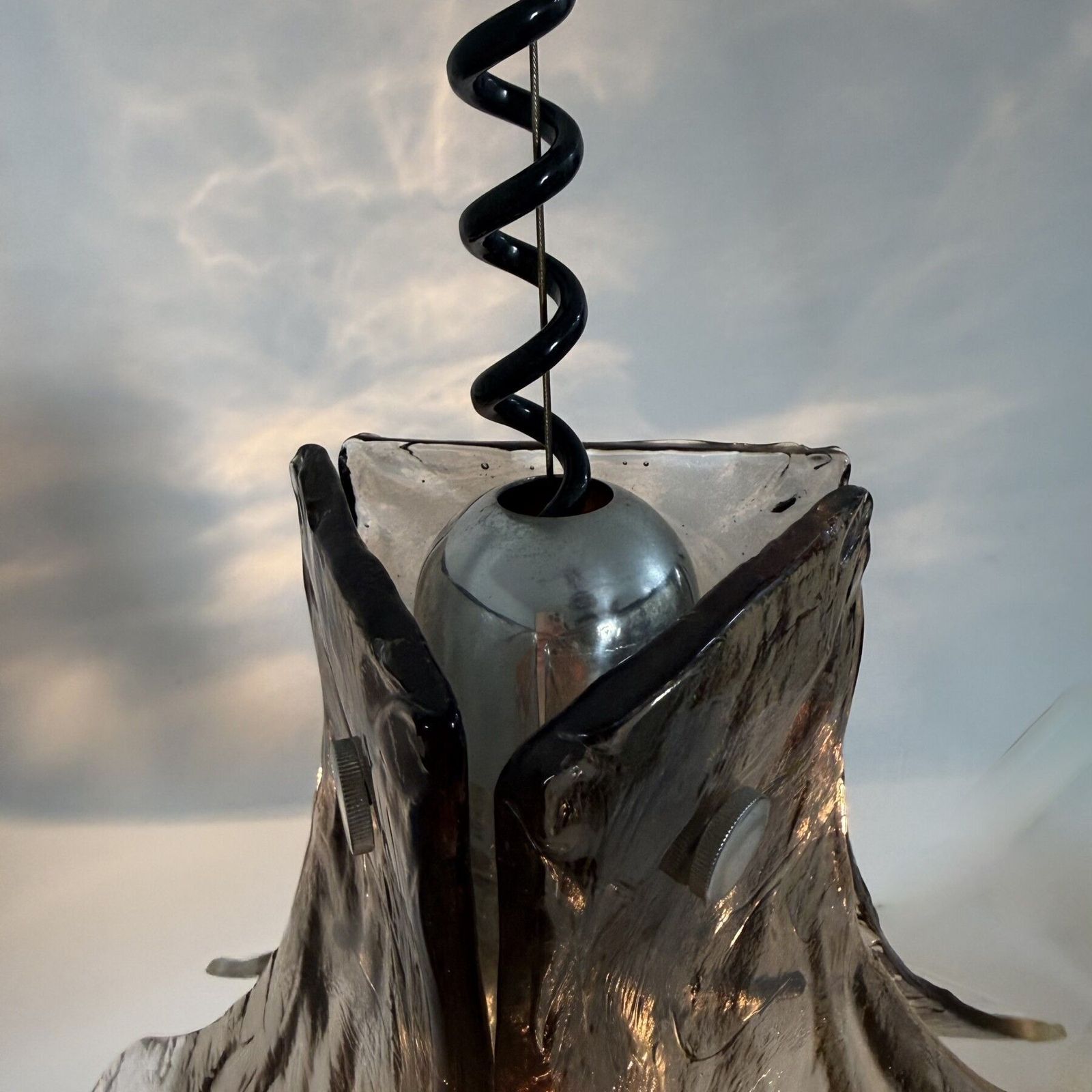Murano Glass Flower hanglamp van Carlo Nason voor Mazzega, jaren 1970 photo Verlichting