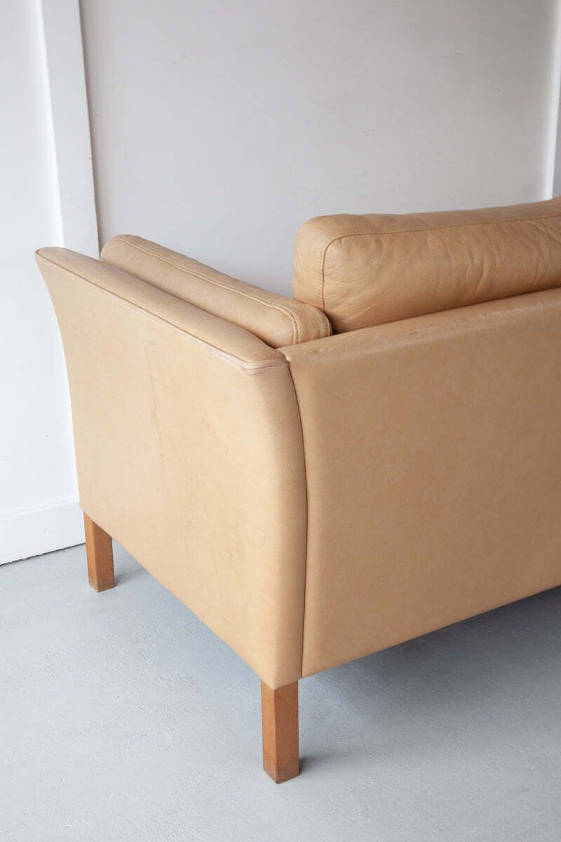 Tan Leather Sofa, 1970s photo 1194.0