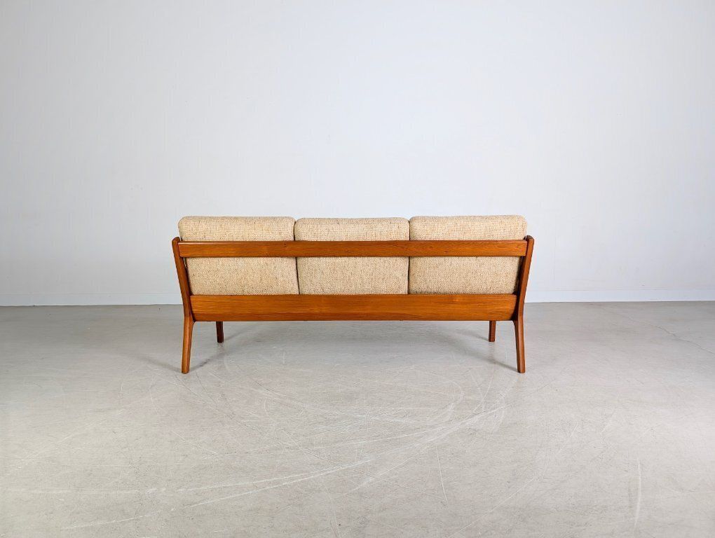 Canapé mid-century France & Søn, modèle Ole Wanscher, 3 places en teck photo vinterior