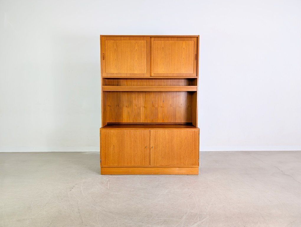 Original Poul Hundevad Midcentury Cabinet Bookcase Teak 1960s photo furniture