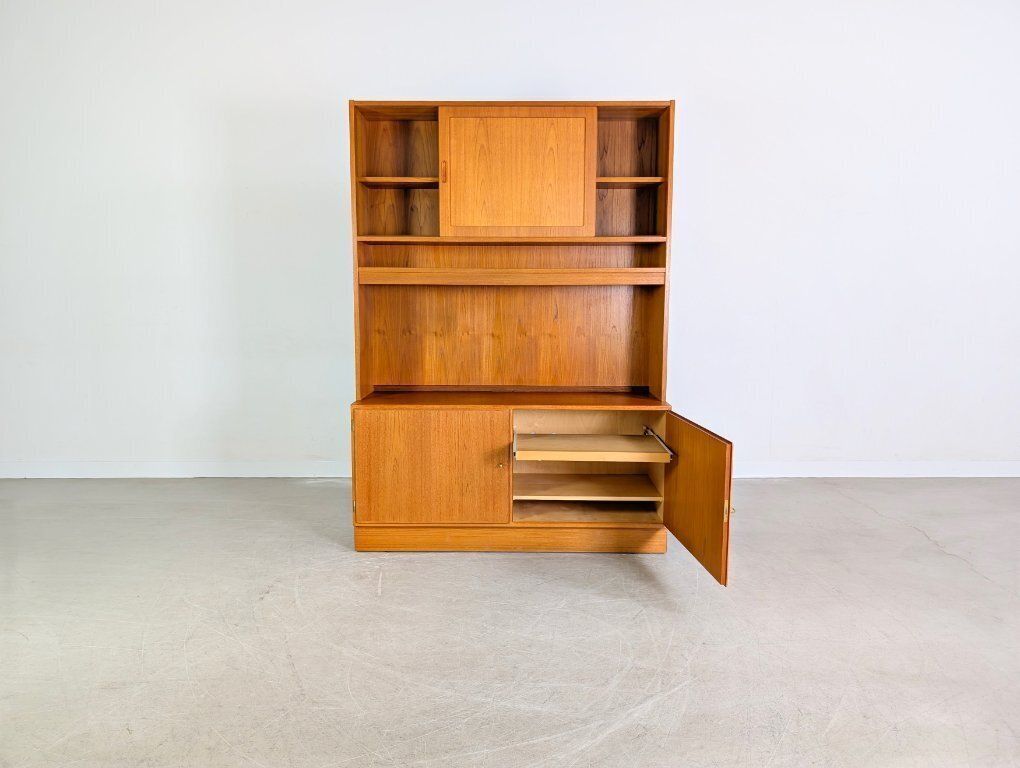 Original Poul Hundevad Midcentury Cabinet Bookcase Teak 1960s photo for sale