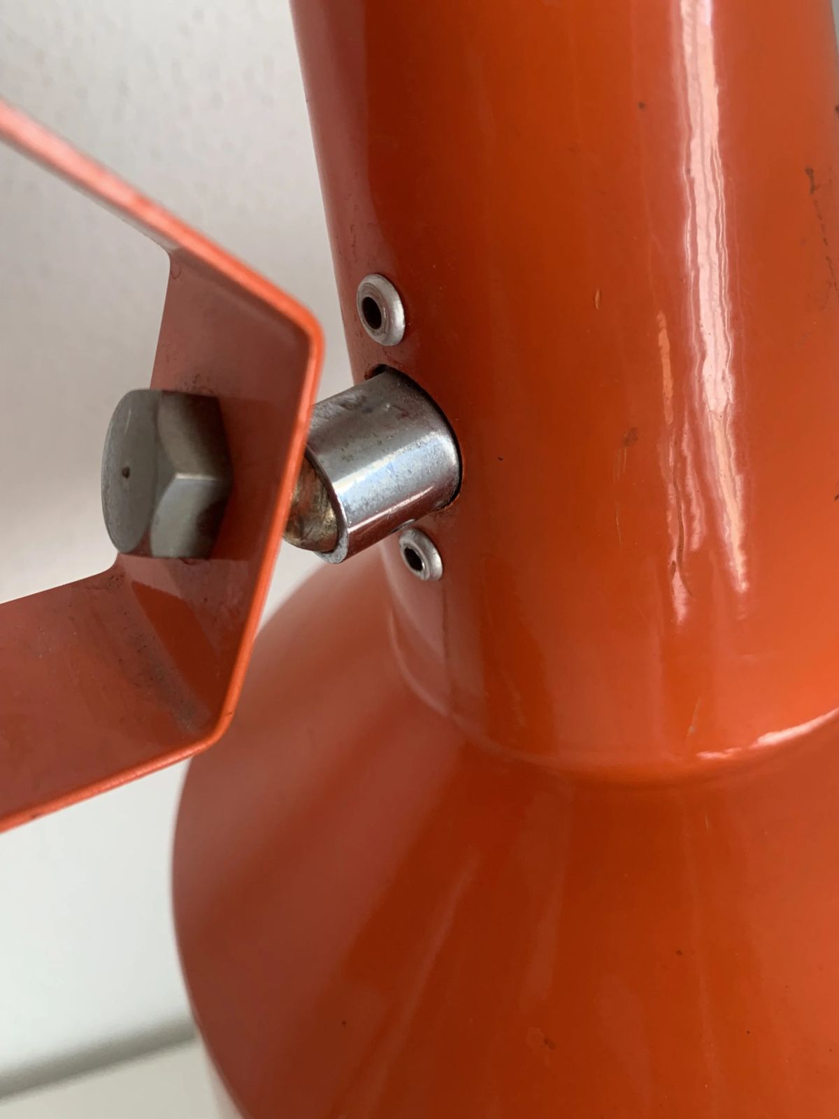 photo furniture Vintage 1960s Delmas Desk Lamp, Carrot Orange   44 Cm