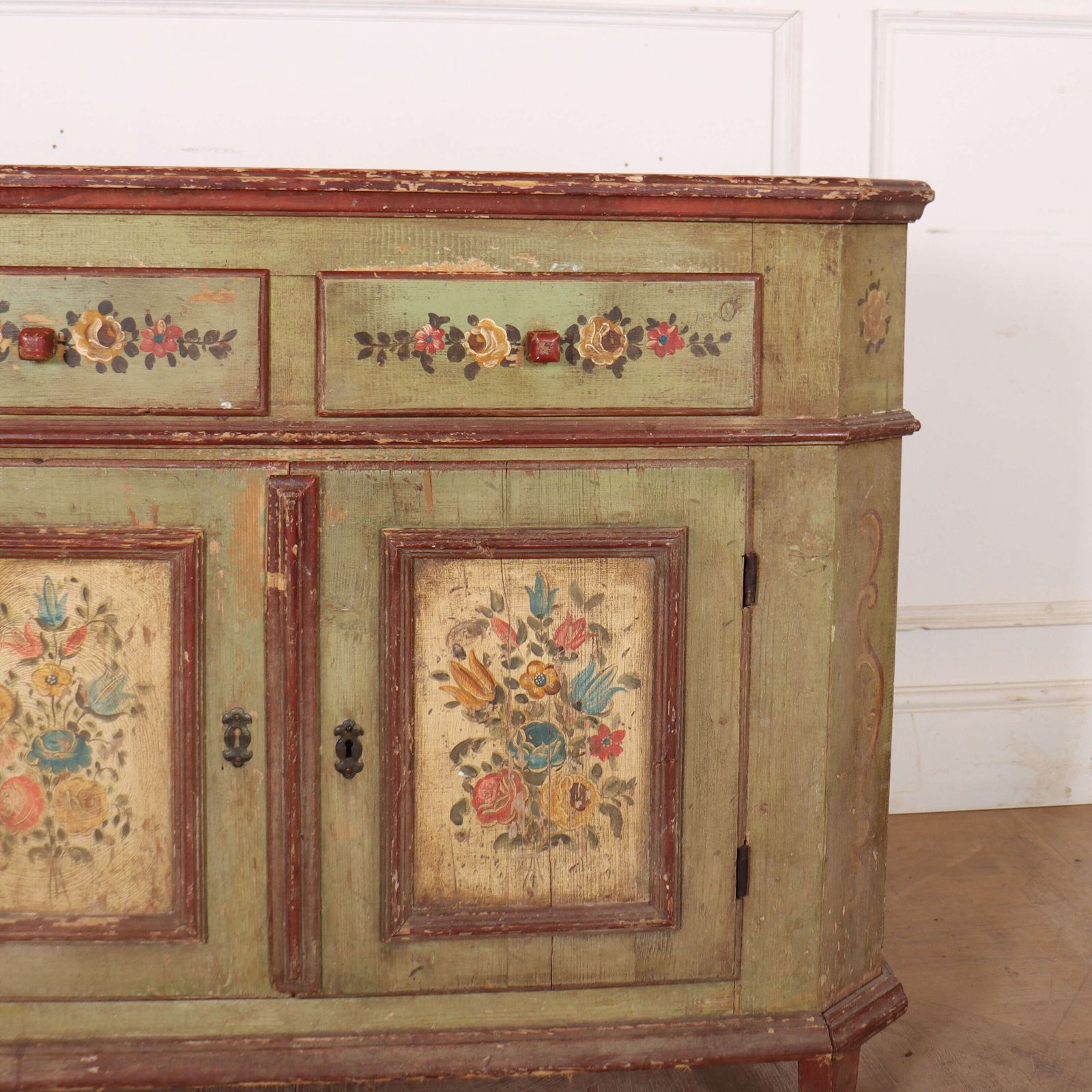 Original Painted Scandinavian Buffet photo for sale