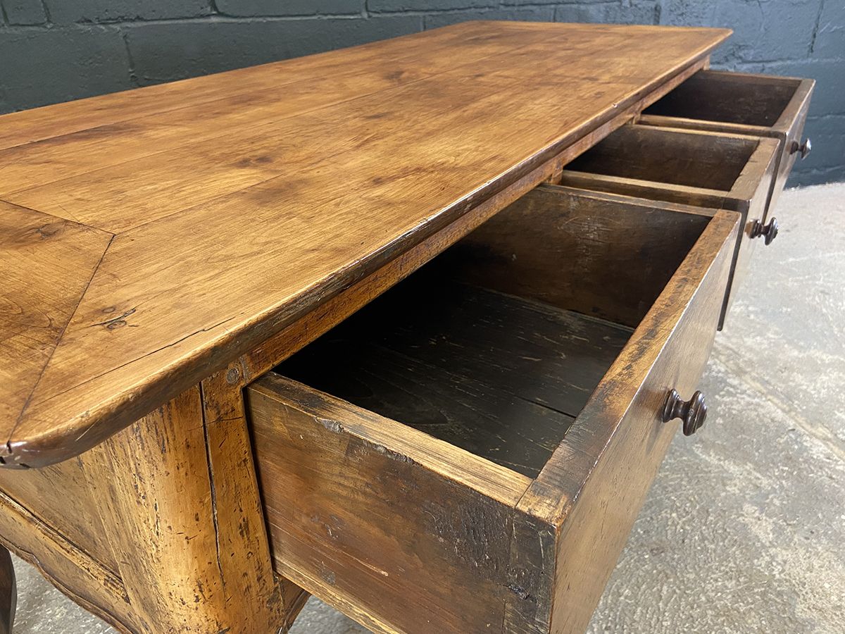 French Provincial Walnut Serving Table With Side Slide, Circa 1880 photo buy