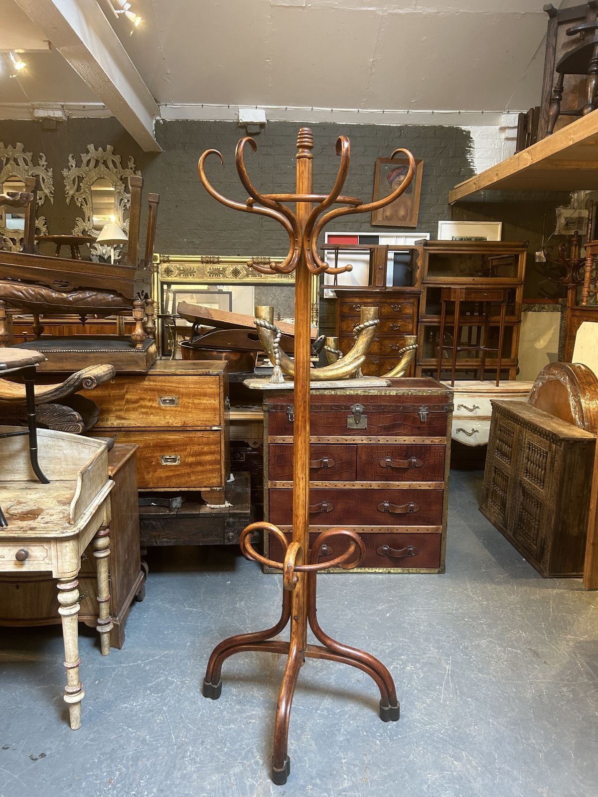 Furniture Hatstand , Bentwood Demi Lune photo