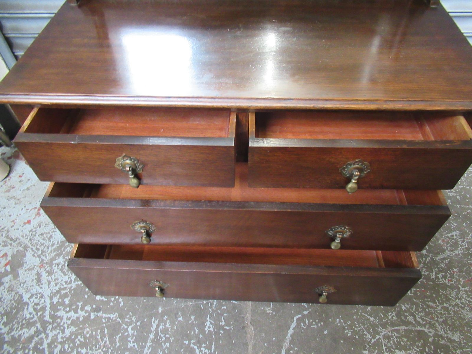 145.0 Vintage Oak  1930s Dressing Table photo