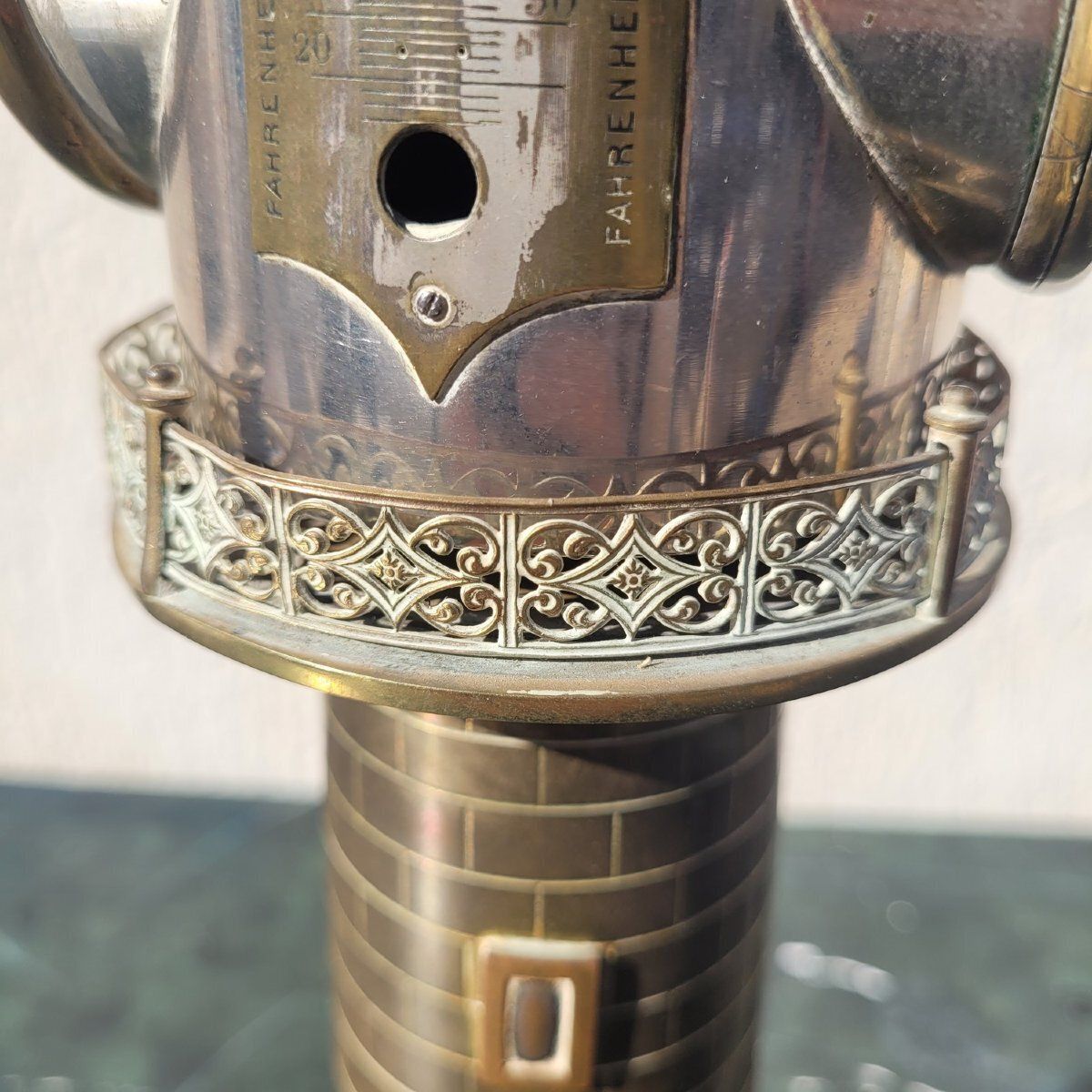 Bronze Lighthouse Clock, France, Late 19th–Early 20th Century photo buy