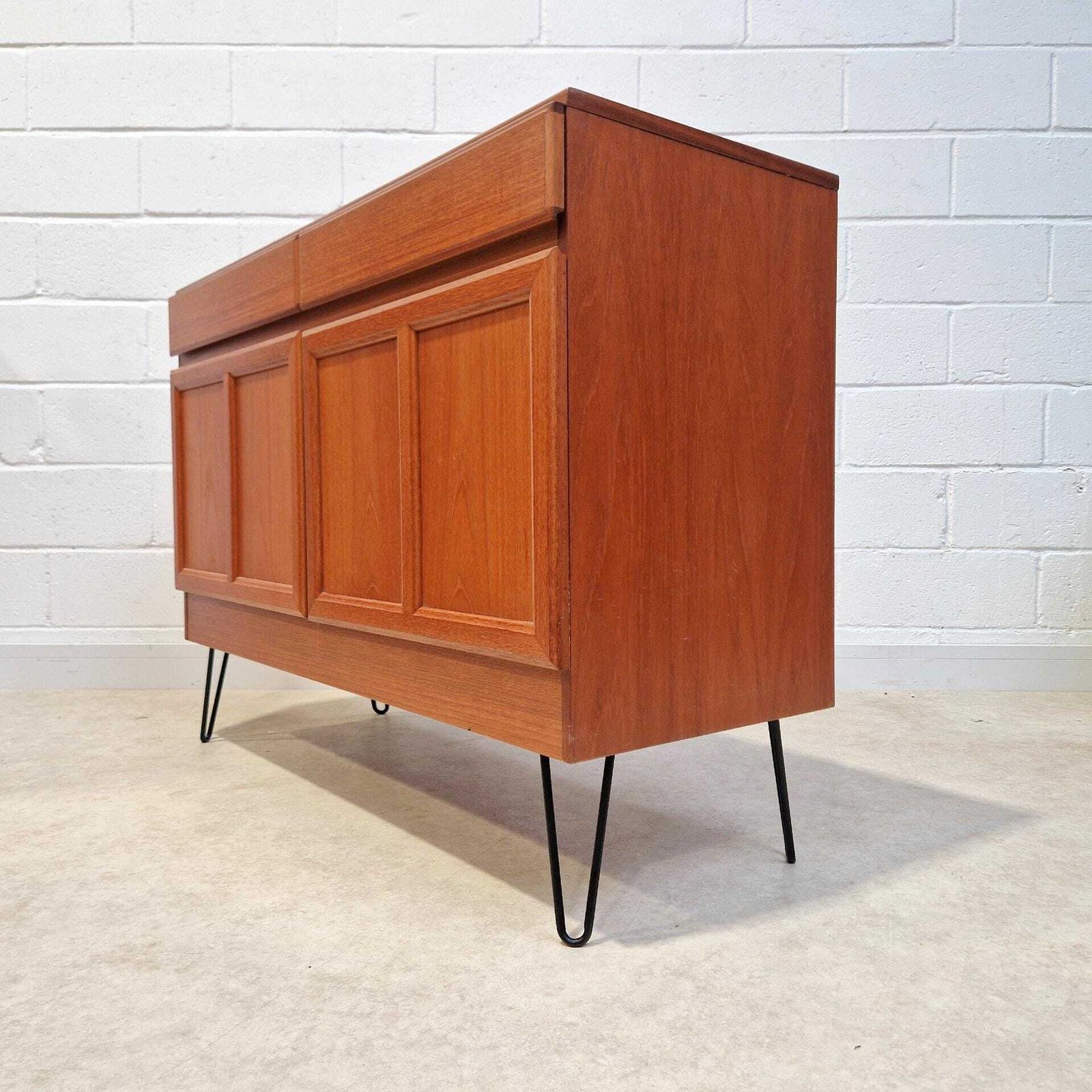 McIntosh Kelvin Vintage Mid Century Golden Teak Compact Sideboard Cabinet Credenza Pg206 photo 395.0