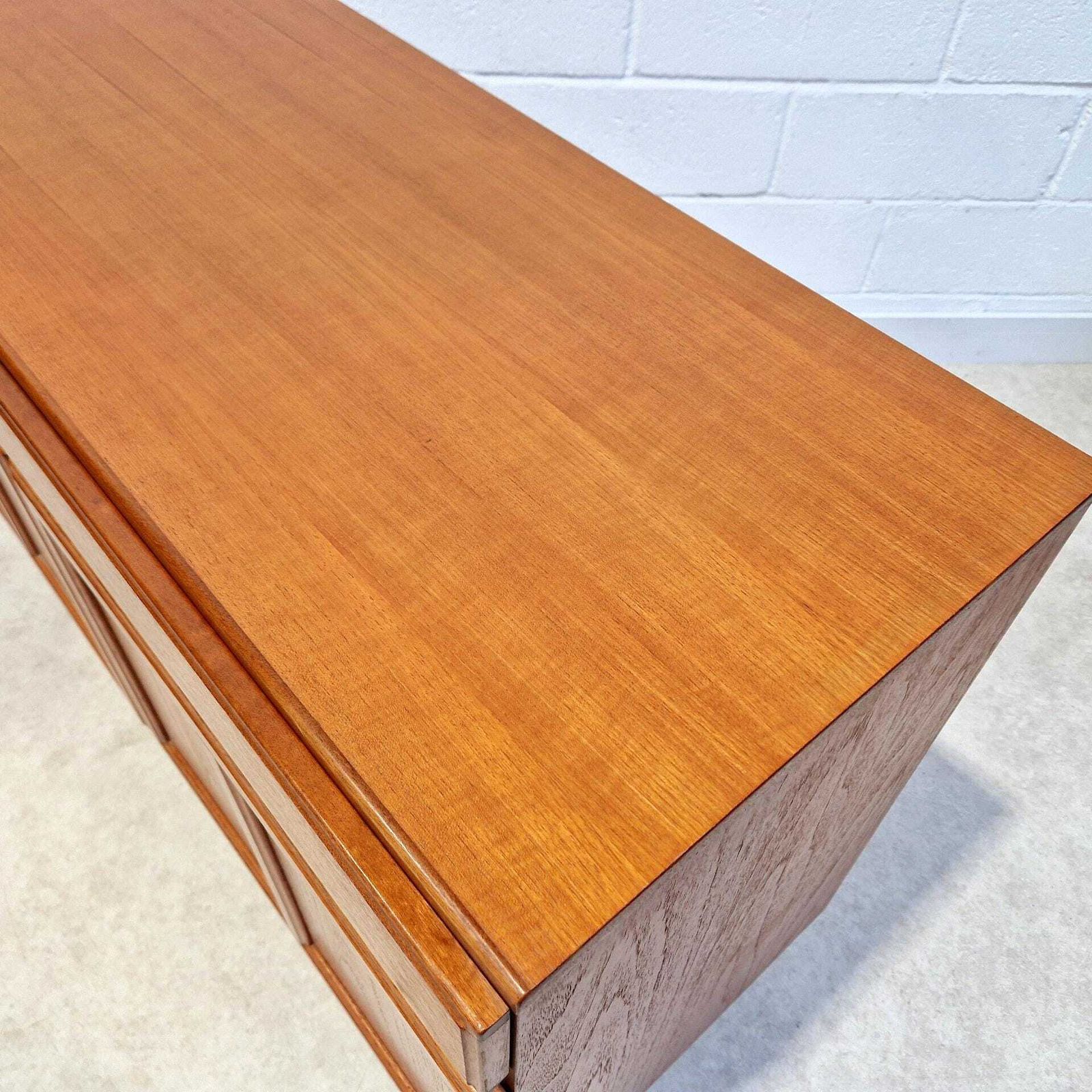 photo for sale McIntosh Kelvin Vintage Mid Century Golden Teak Compact Sideboard Cabinet Credenza Pg206