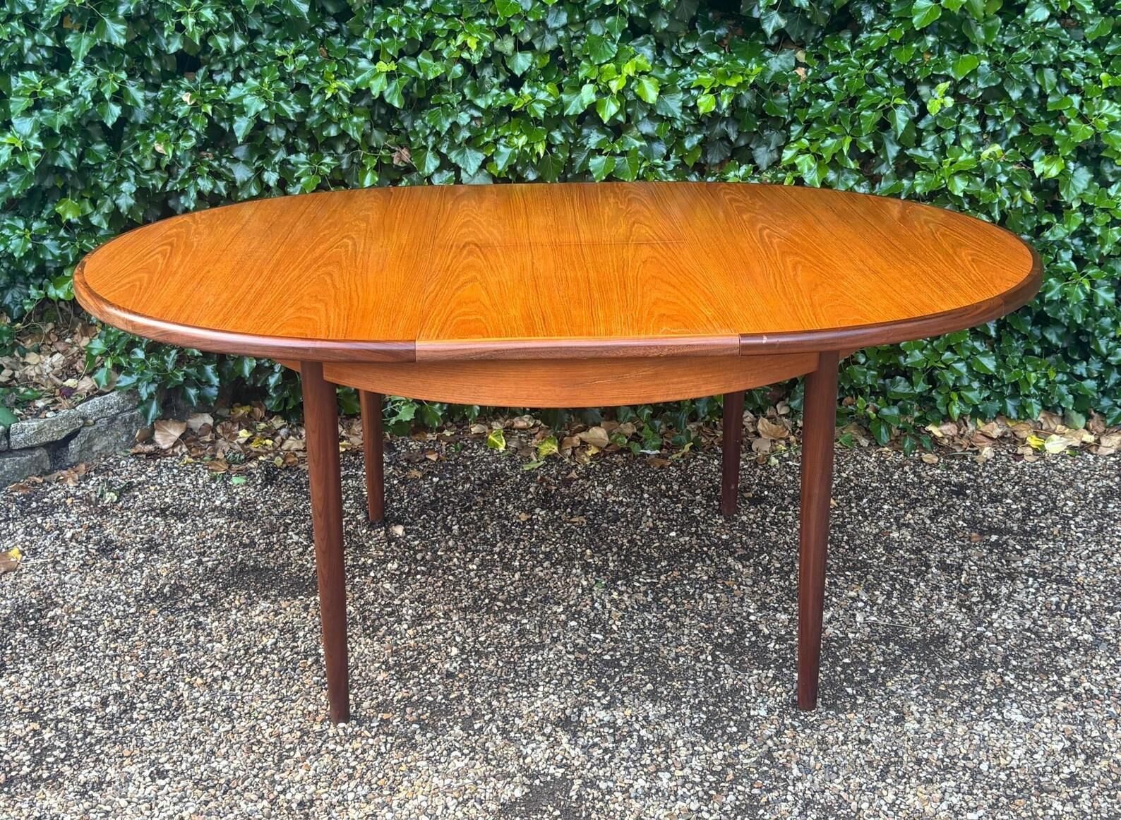 photo for sale Vintage G Plan Circular Extendable Dining Table