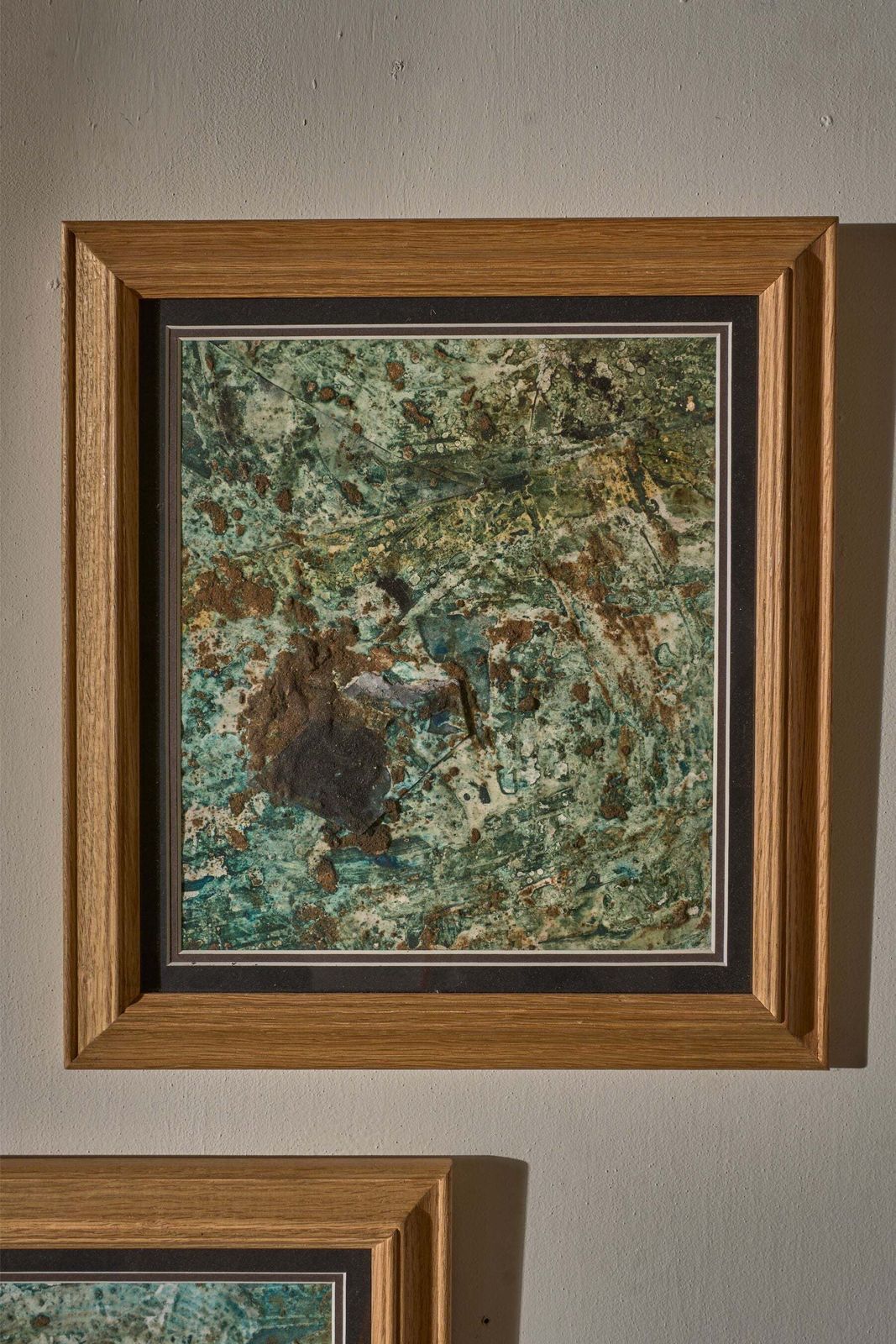 Pair Of Original Mixed Media Abstract Paintings By Philip Wiseman photo furniture