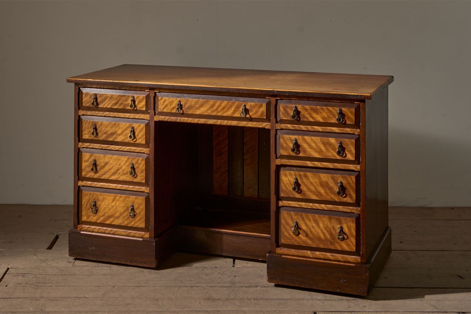 photo furniture 19th Century Aesthetic Movement Satin Wood And Mahogany Desk