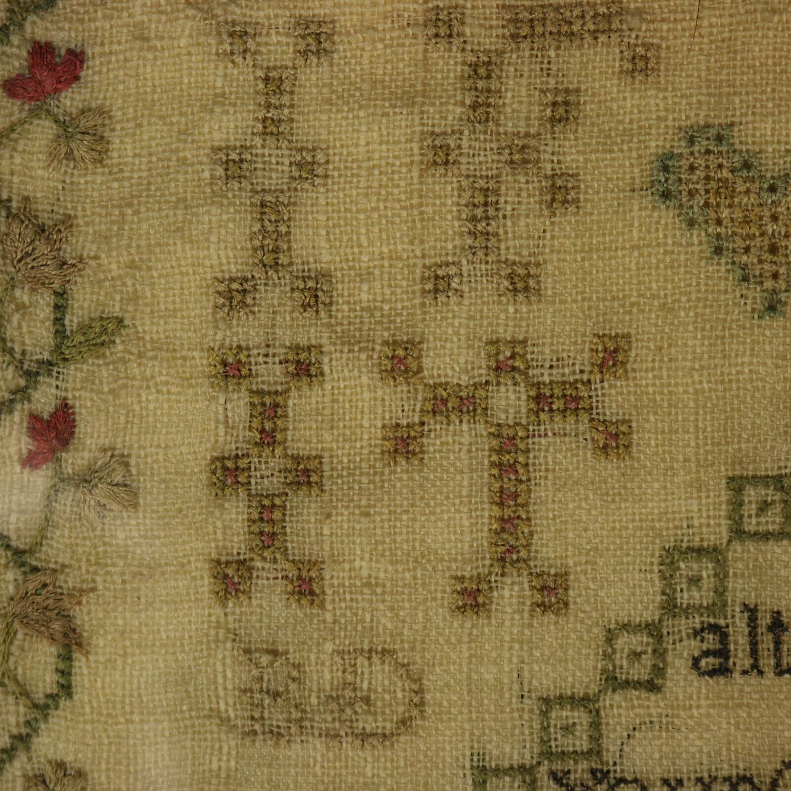 photo vinterior Antique Scottish Sampler, 1781, By Betty Ferguson