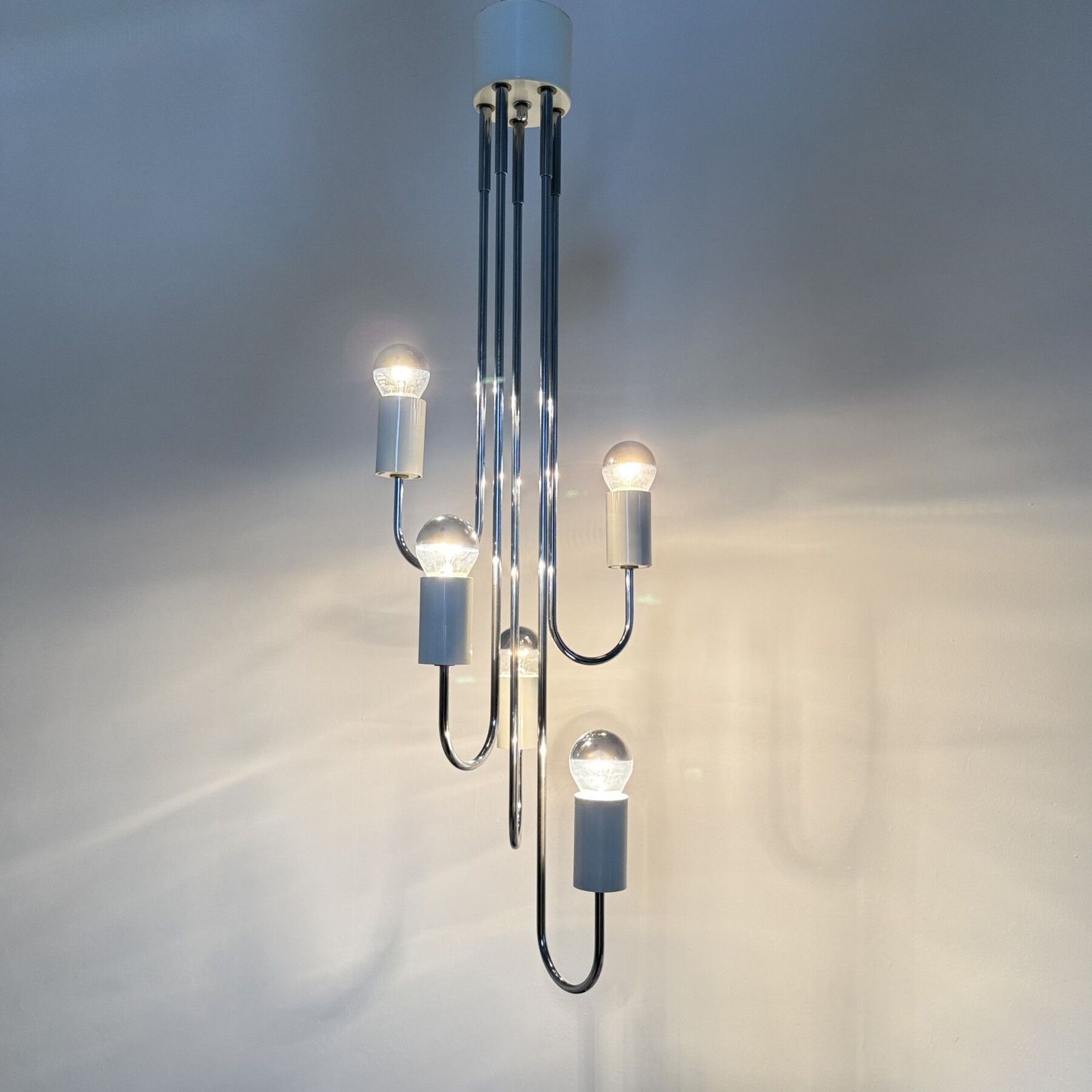 Mid-Century hanglamp van Gaetano Sciolari, jaren 1970, Italië photo for sale