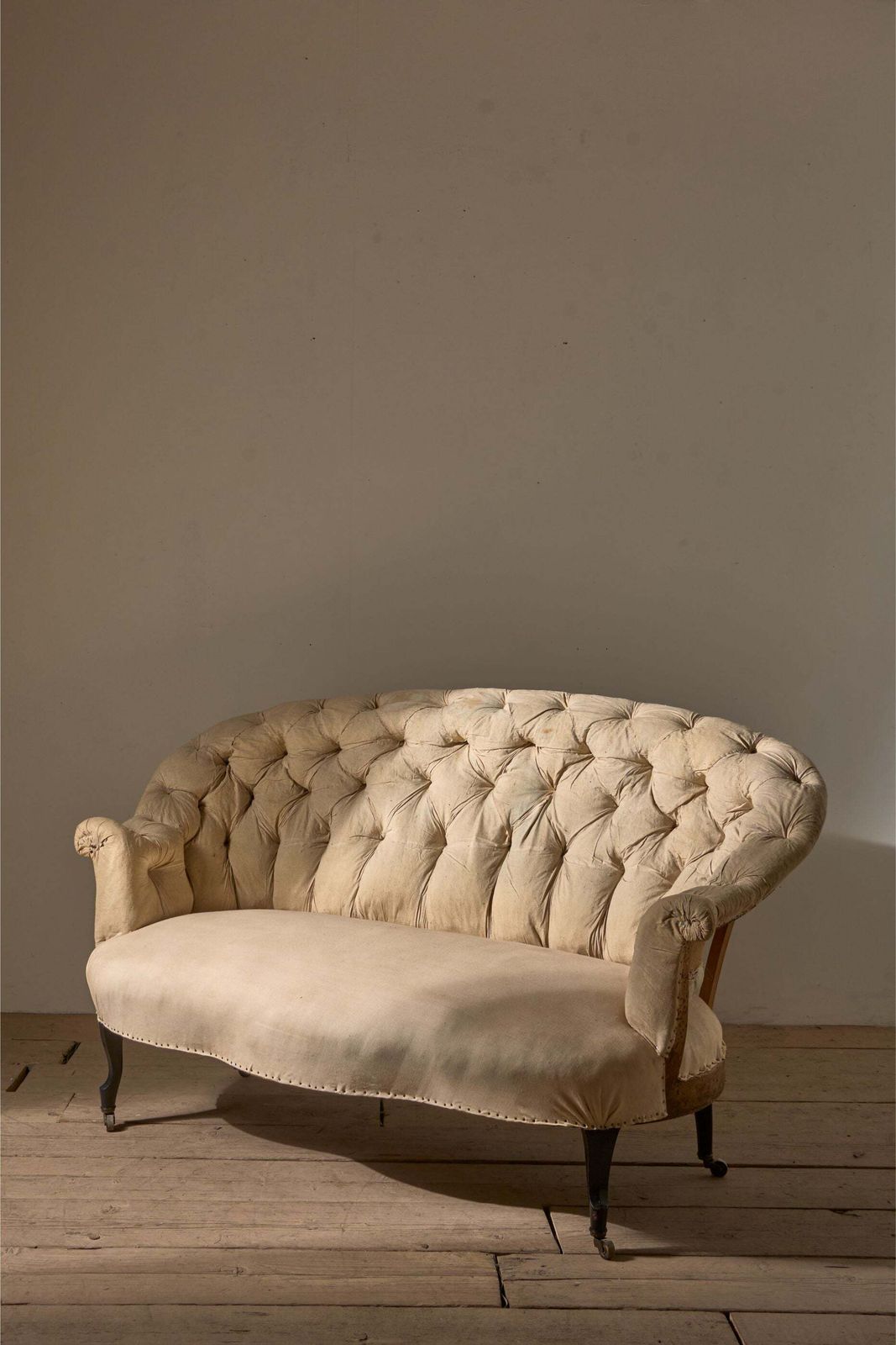 Rare Pair Of Napoleon III Buttoned Back Sofas photo vinterior
