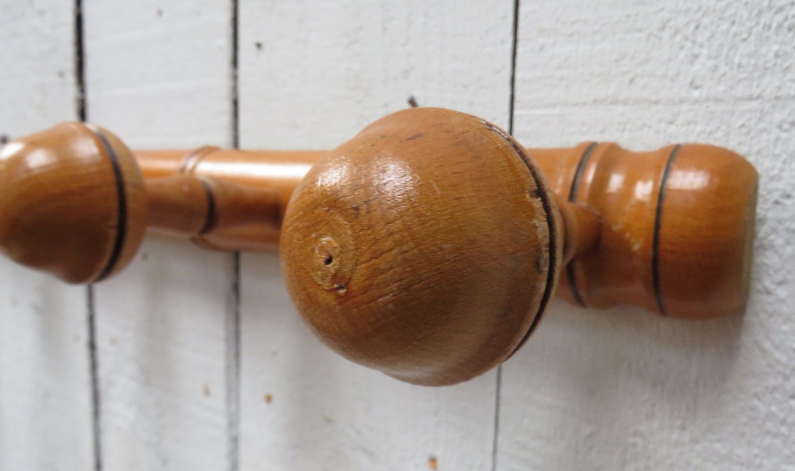 Antique Faux Bamboo Coat Hooks photo for sale